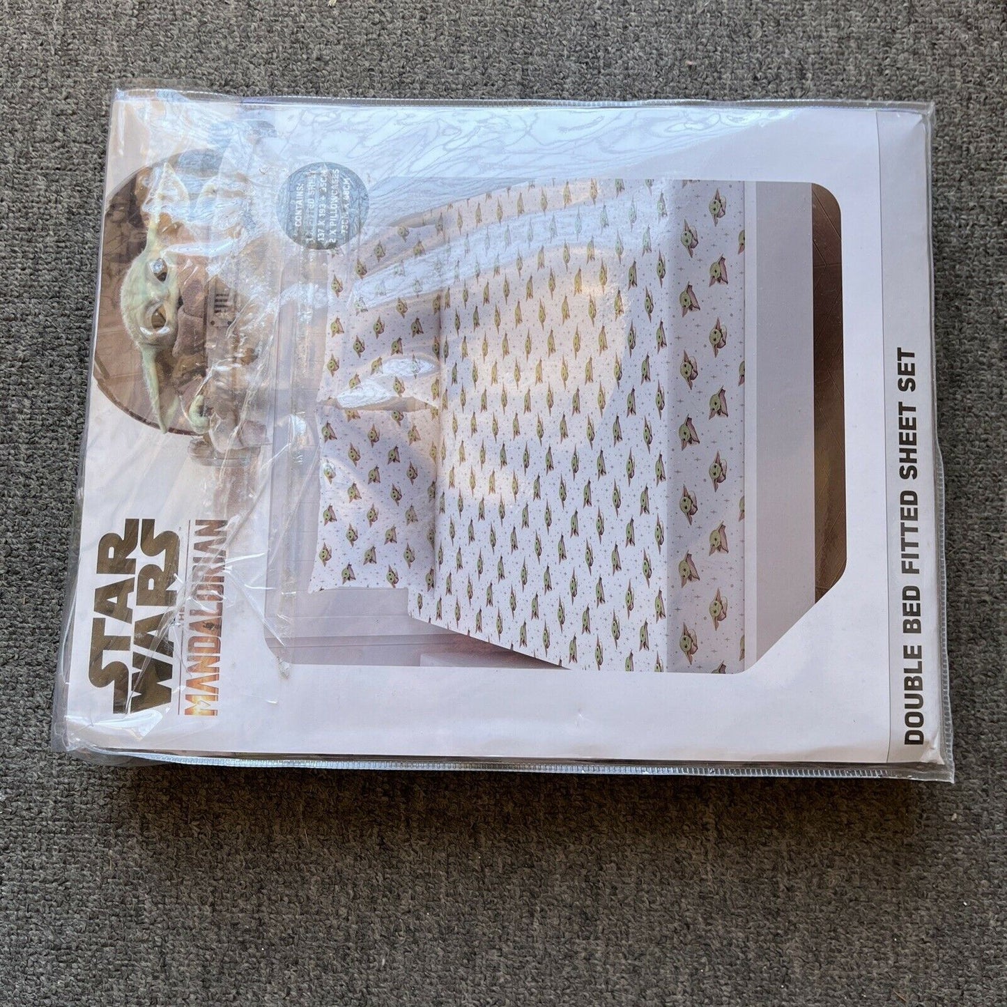 *New* Star Wars The Mandalorian - Double Bed - 1 Fitted Sheets 2x Pillowcases