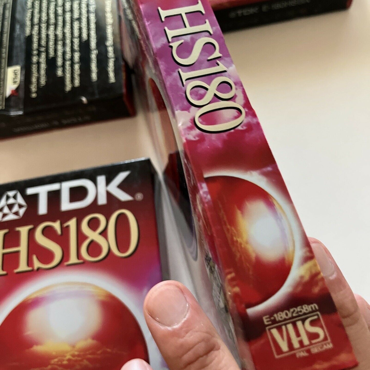 *New Sealed* 4x TDK HS180 Blank VHS Videocassette Tape