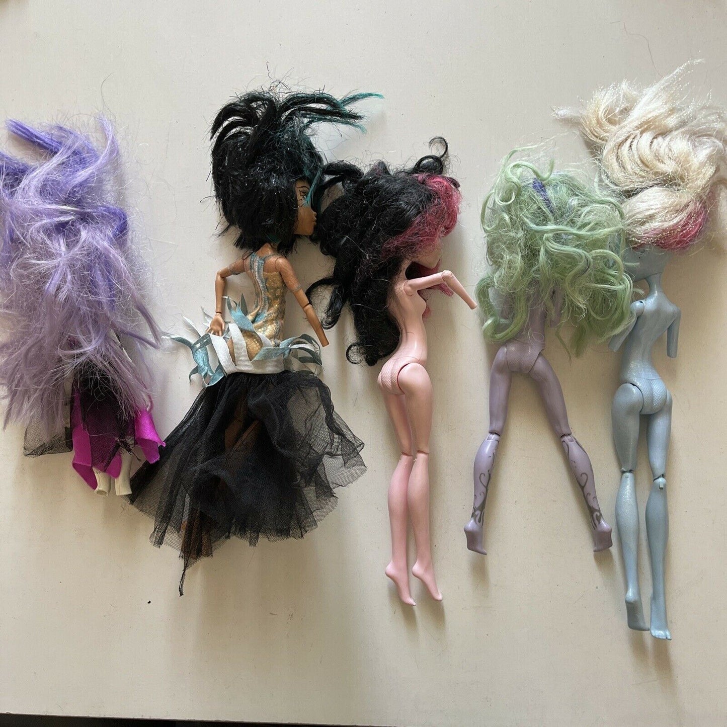 5x Monster High Dolls Abbey Bominable, Brand Boo, DRACULAURA, Cleo *Parts Only*