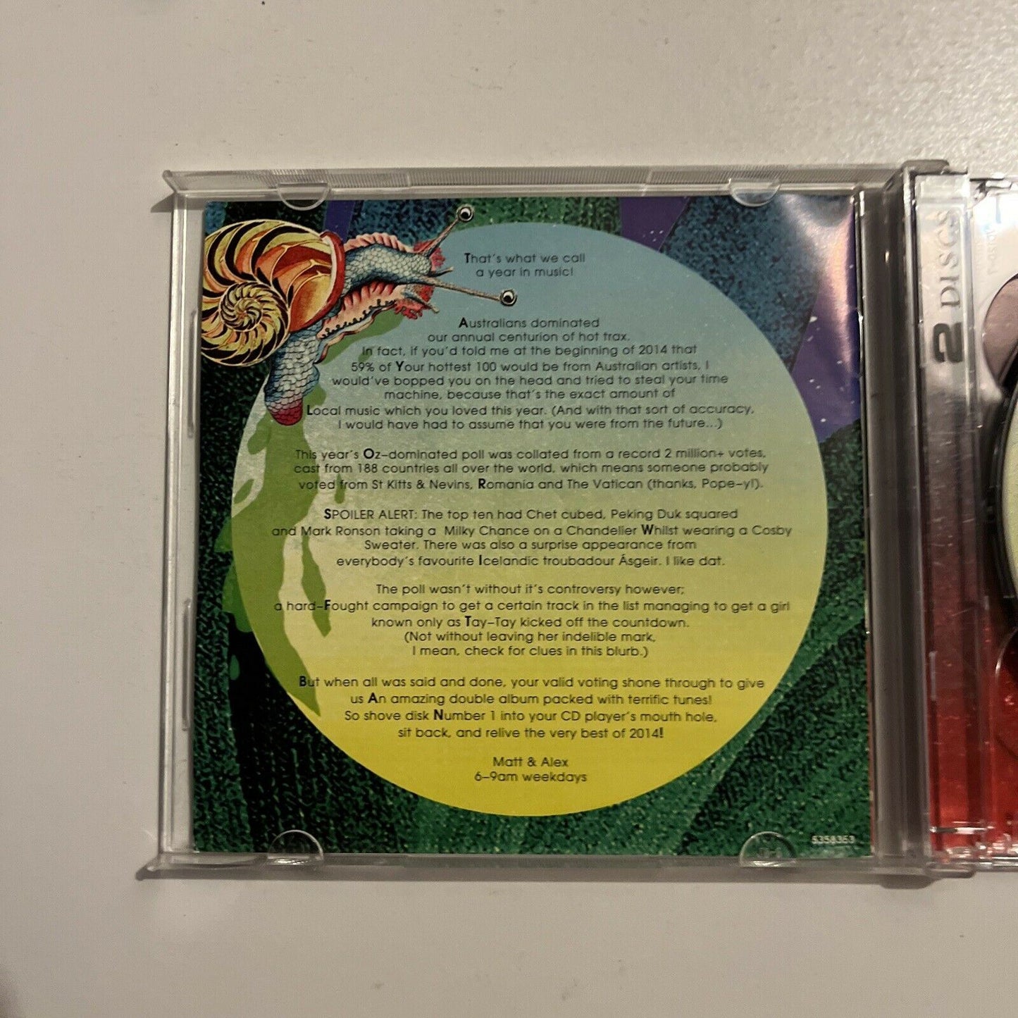 Triple J's Hottest 100, Vol. 22 by Various Artists (CD, 2015, 2-Disc)