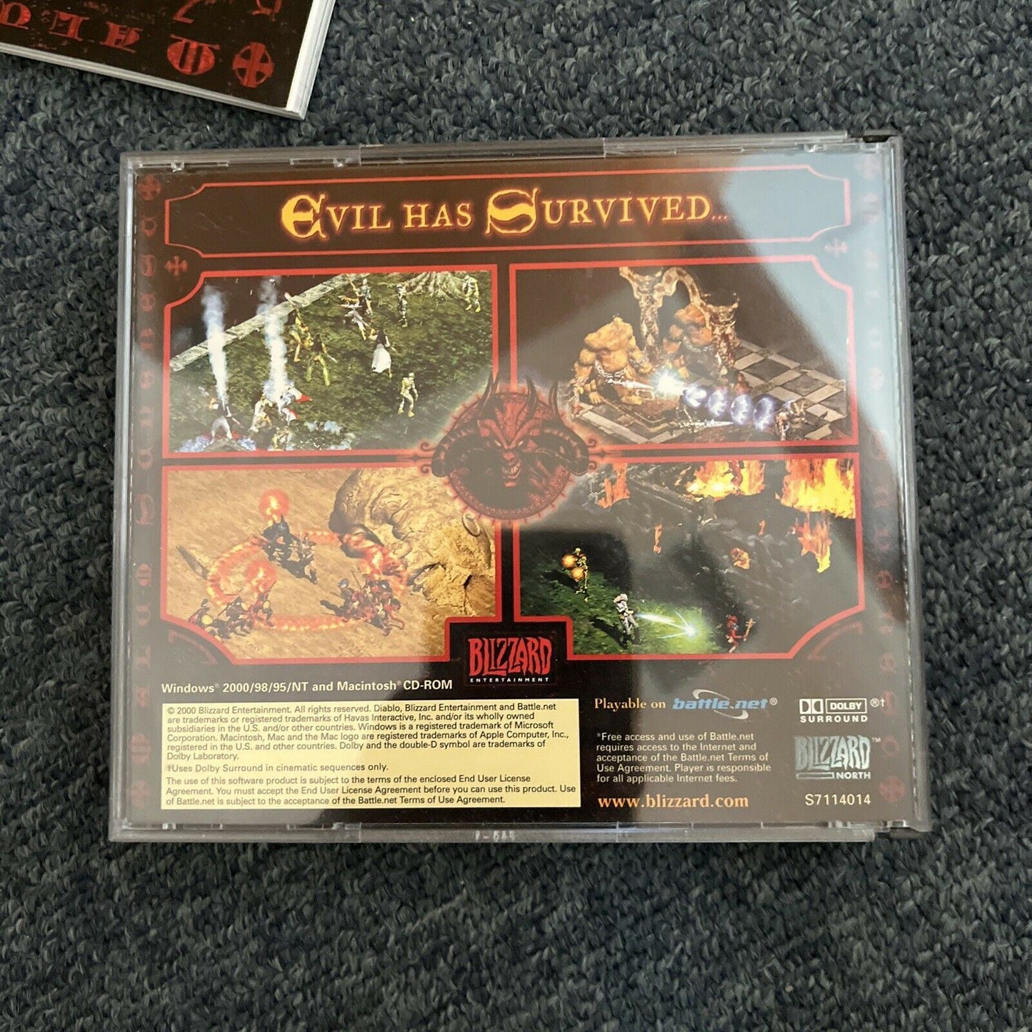 DIABLO 2 - Blizzard PC Box & Manual Game PC & Mac (CDROM, 2000)