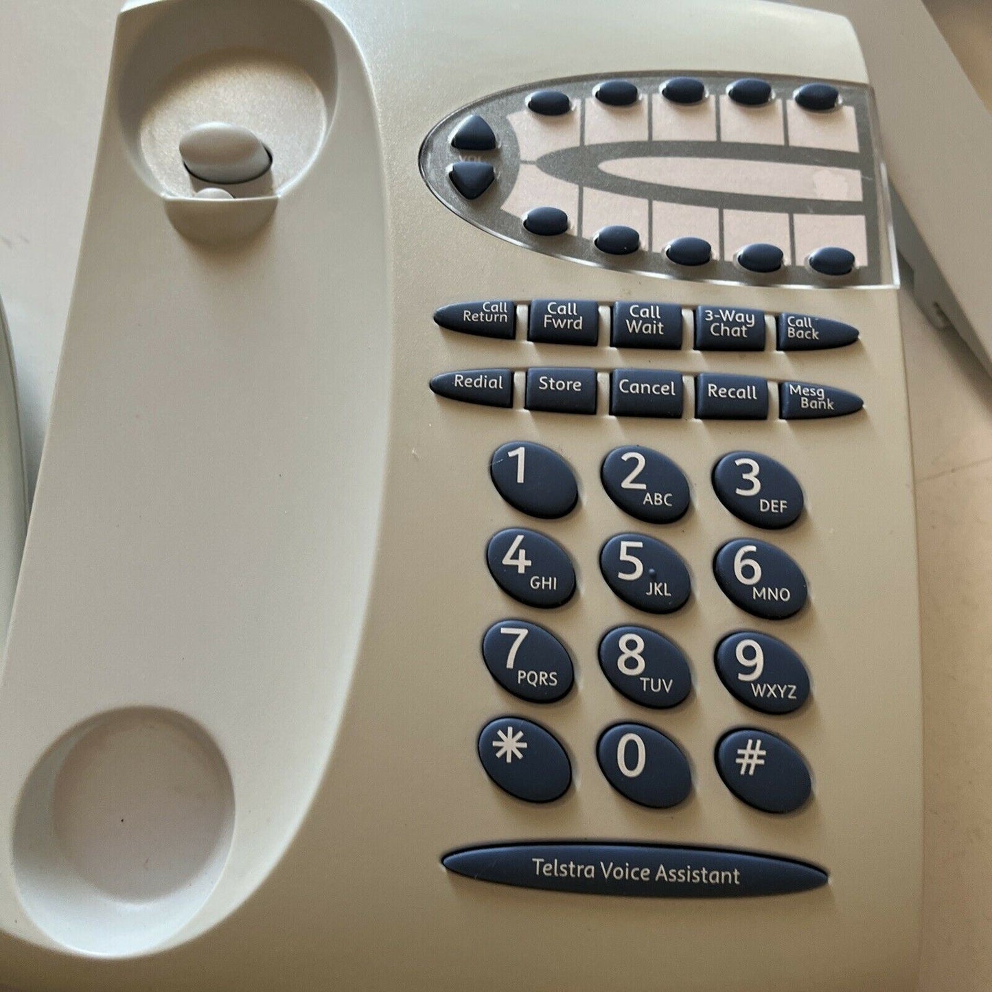 Telstra T1000S Landline Corded Telephone With Wall Mount. Tested & Working