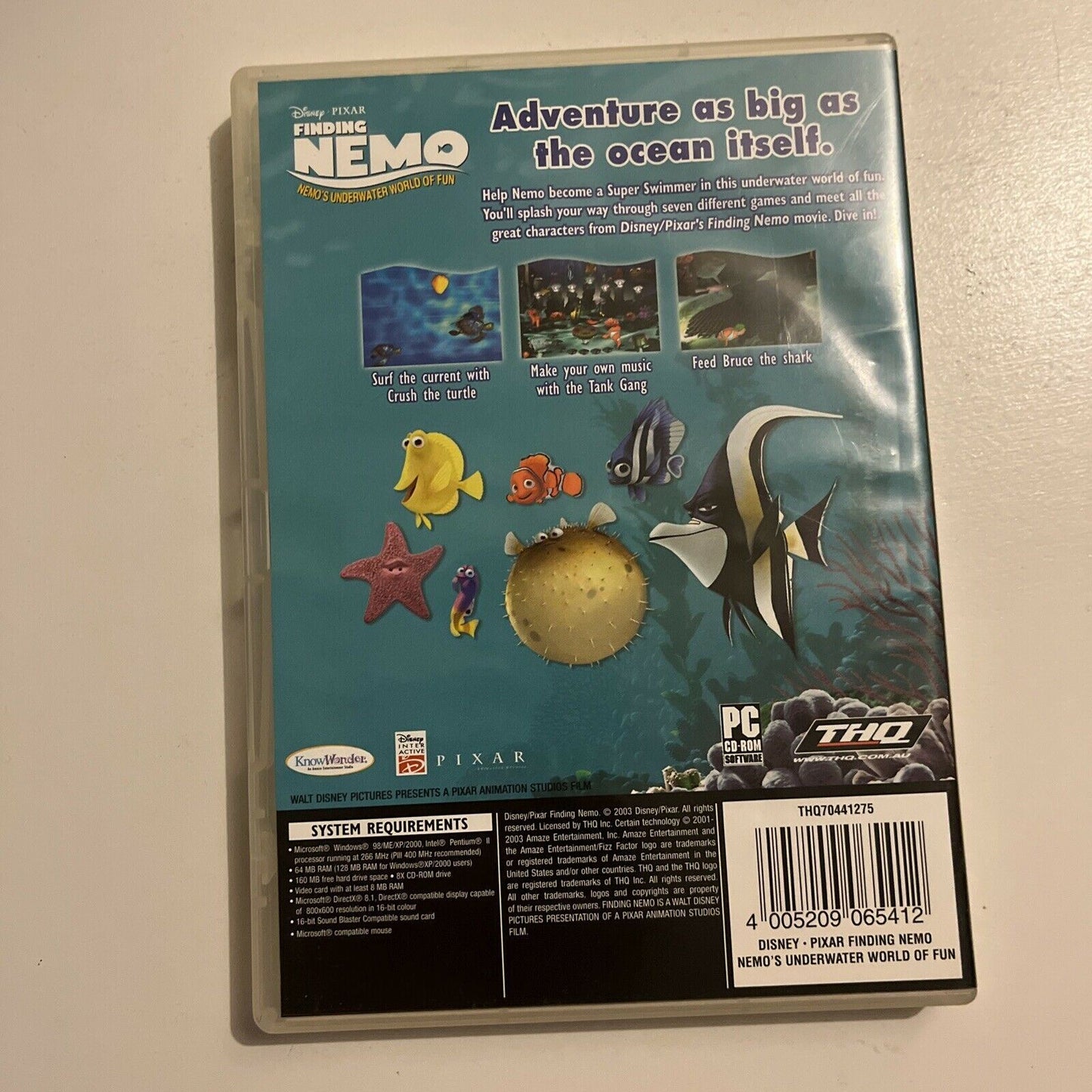 Disney Pixar: Finding Nemo - Nemo's Underwater World of Fun PC CDROM Video Game