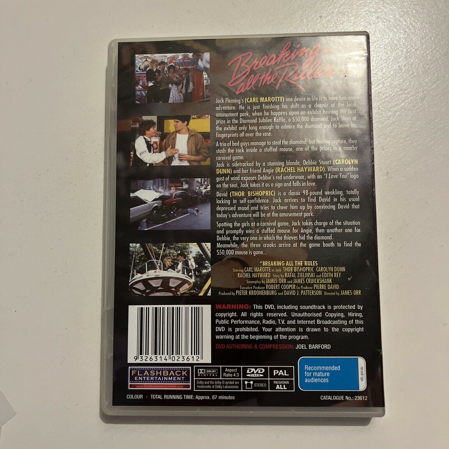 Breaking The Rules (DVD, 1985) Carl Marotte, Carolyn Dunn. All Regions