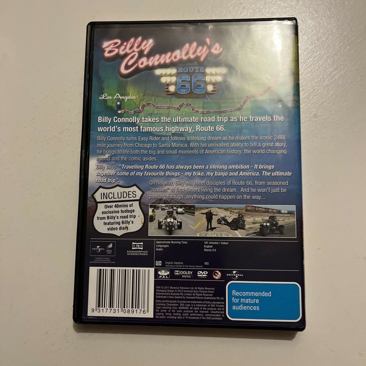 Billy Connelly's - Route 66 (DVD, 2011, 2-Disc) Region 4