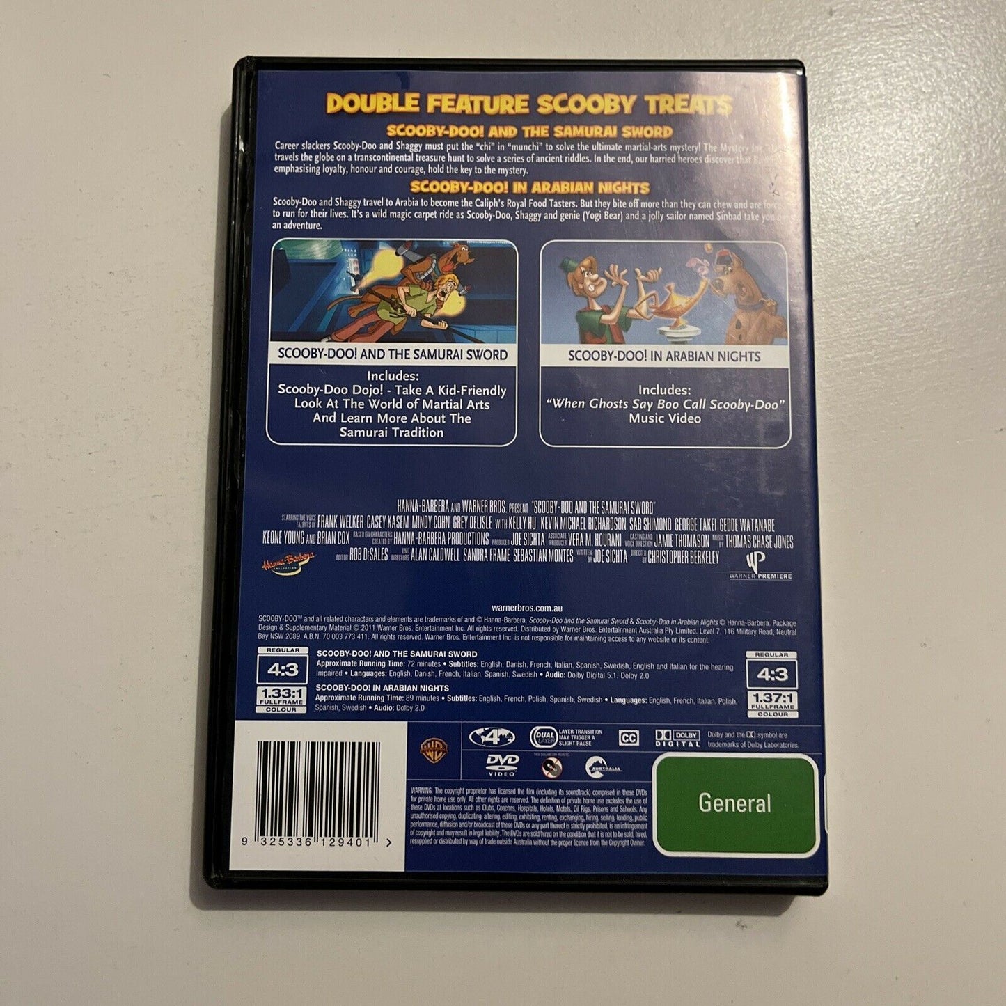 Scooby-Doo - The Samurai Sword & Arabian Nights (DVD, 2011, 2-Disc) Region 4