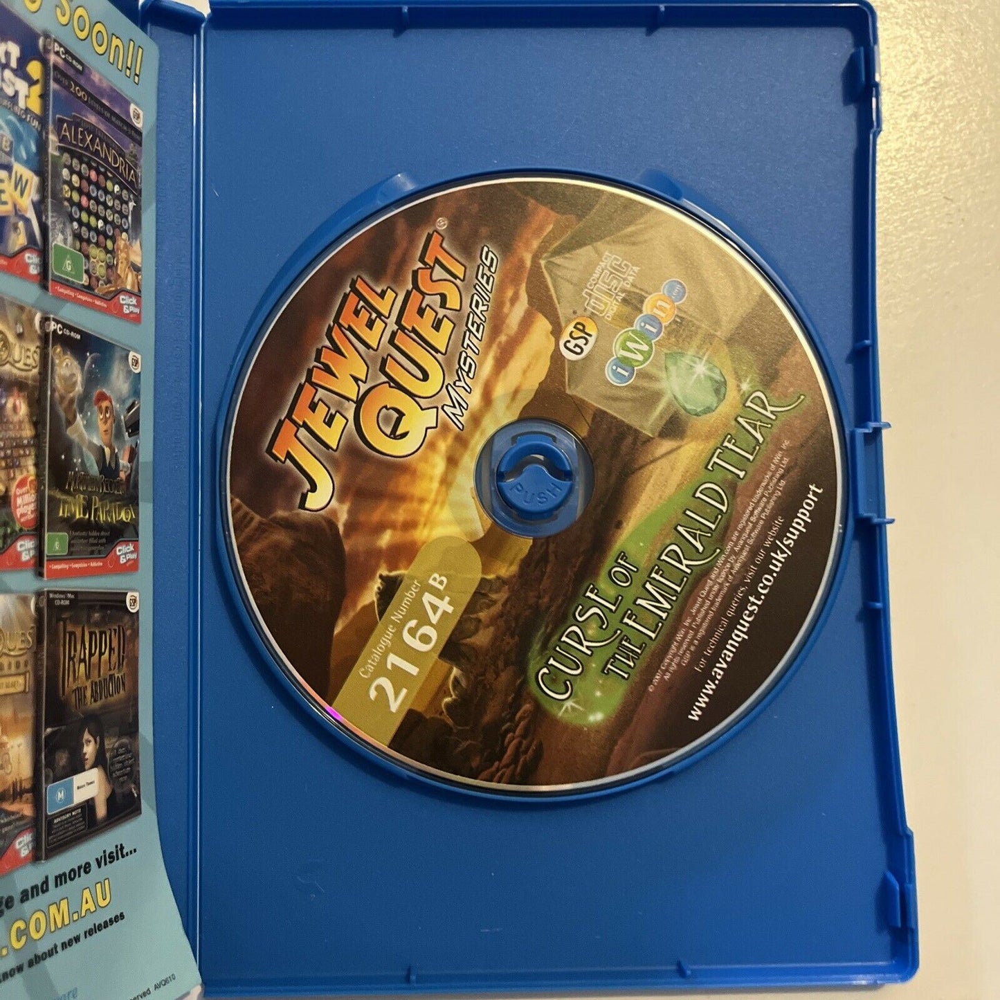 JEWEL QUEST Curse of the Emerald Tear PC/Mac CDROM Hidden Object Game