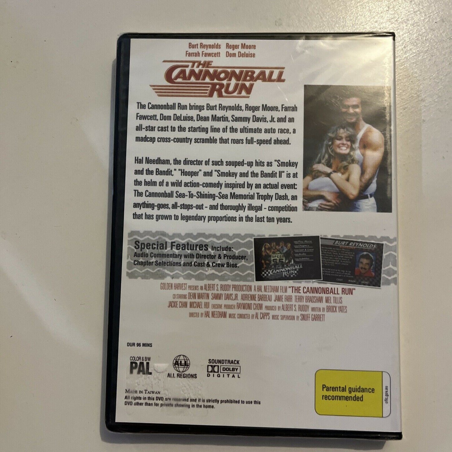 *New Sealed* The Cannonball Run (DVD, 1981) Farrah Fawcett. All Regions