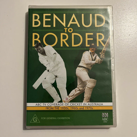 *New Sealed* Benaud To Border (DVD, 1994) Richie Benaud, Allan Border, Region 4
