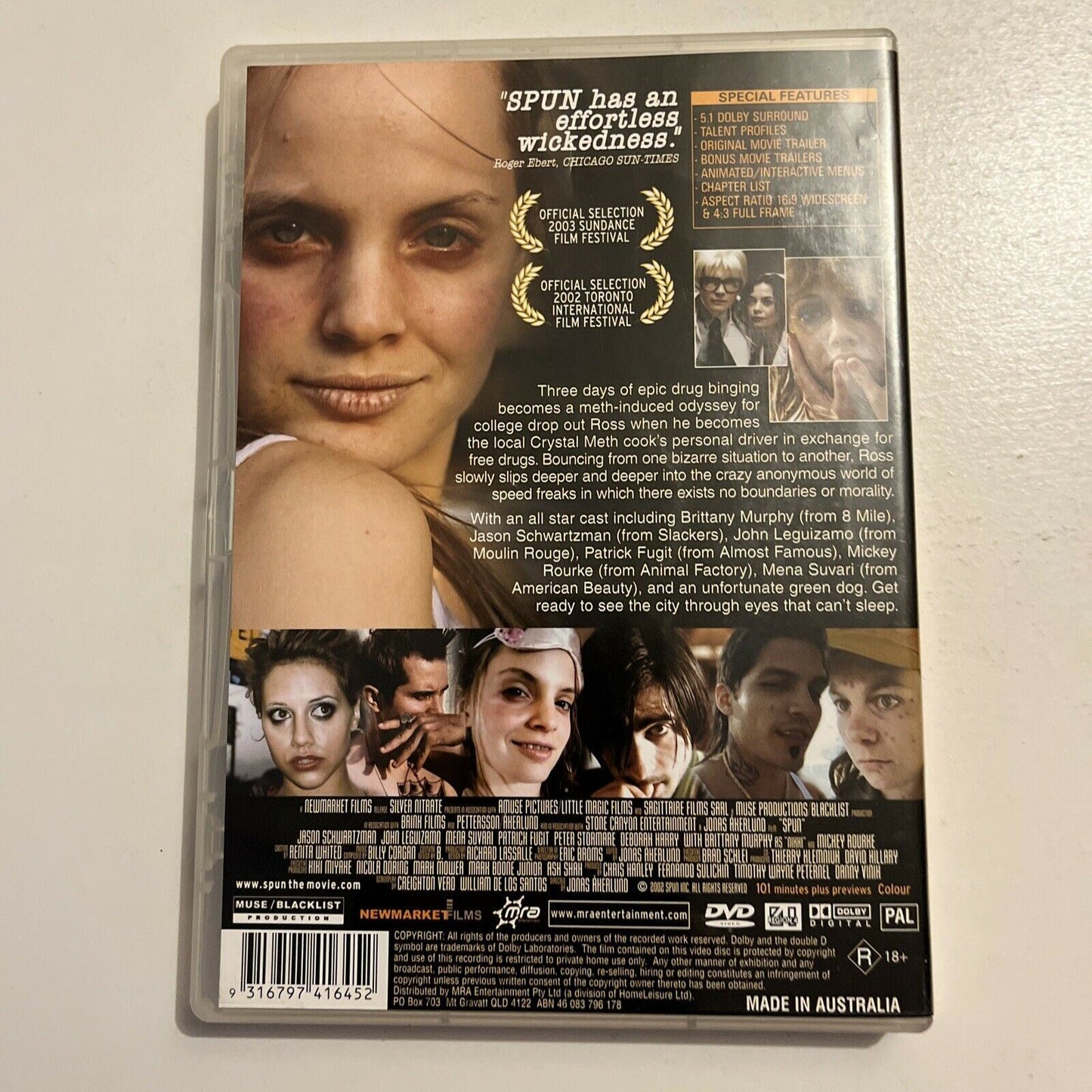 Spun - Uncut Director's Edition (DVD, 2002) Region 4