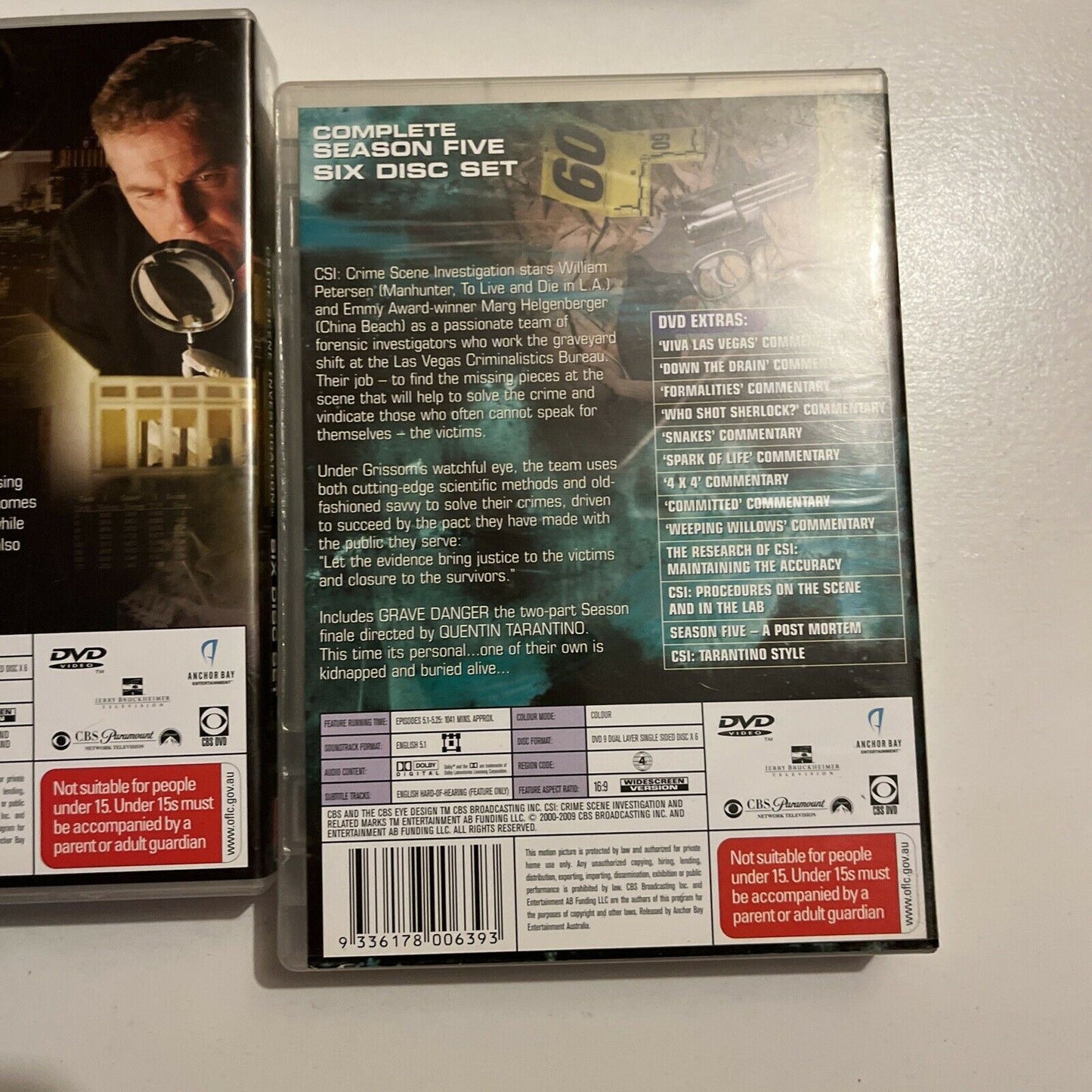 CSI: Crime Scene Investigation : Series 2,3,4,5,7,8 (DVD, 2009, 36-Disc) Region4