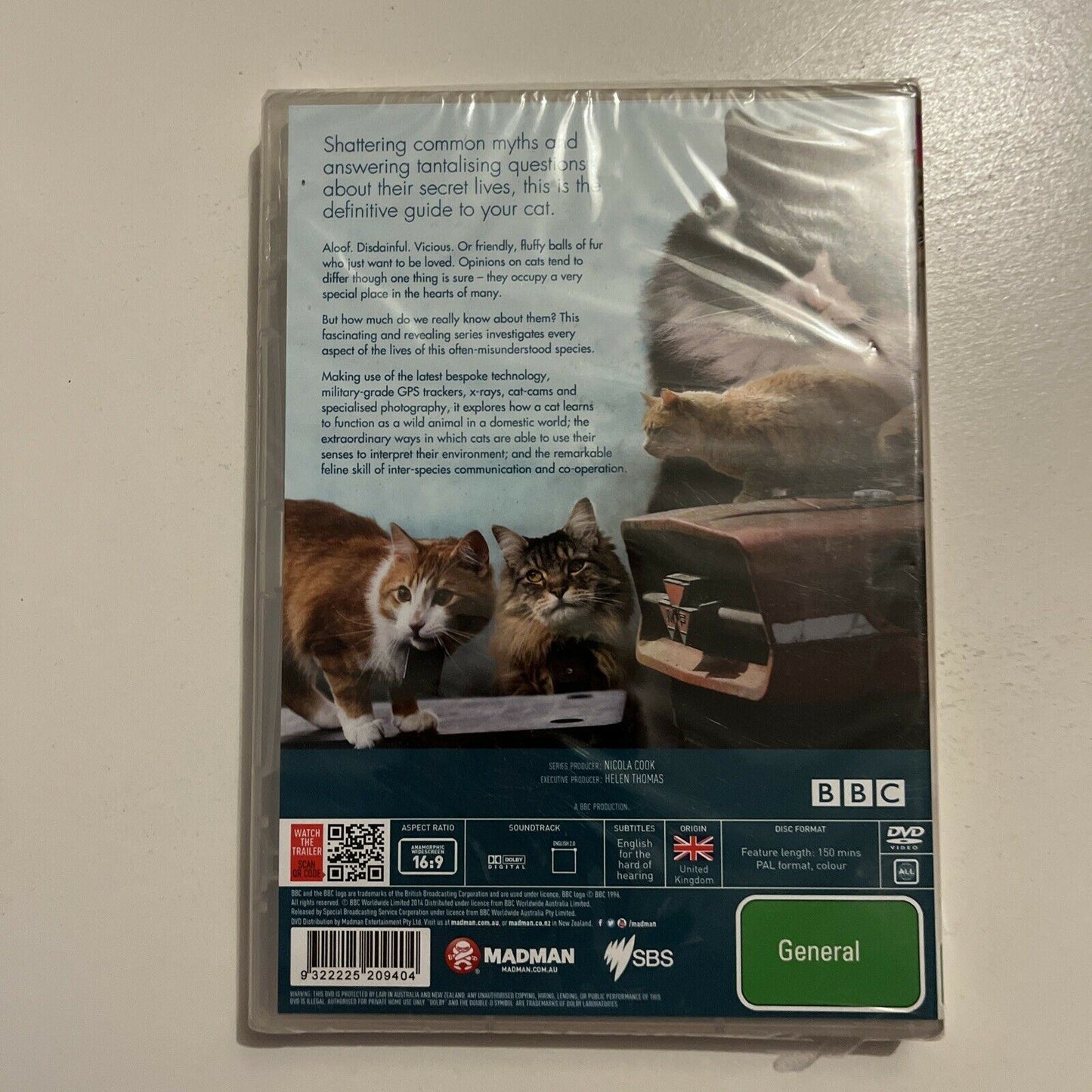 *New Sealed* Cats Uncovered (DVD, 2014) BBC All Regions