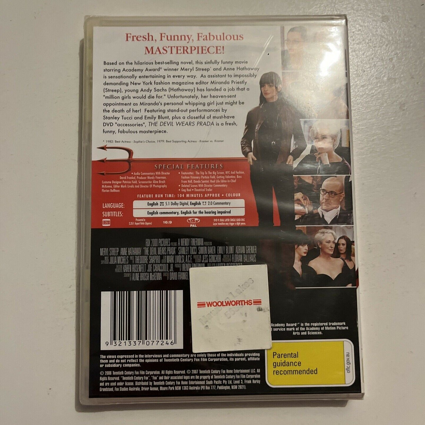 *New Sealed* The Devil Wears Prada (DVD, 2006) Anne Hathaway Region 4