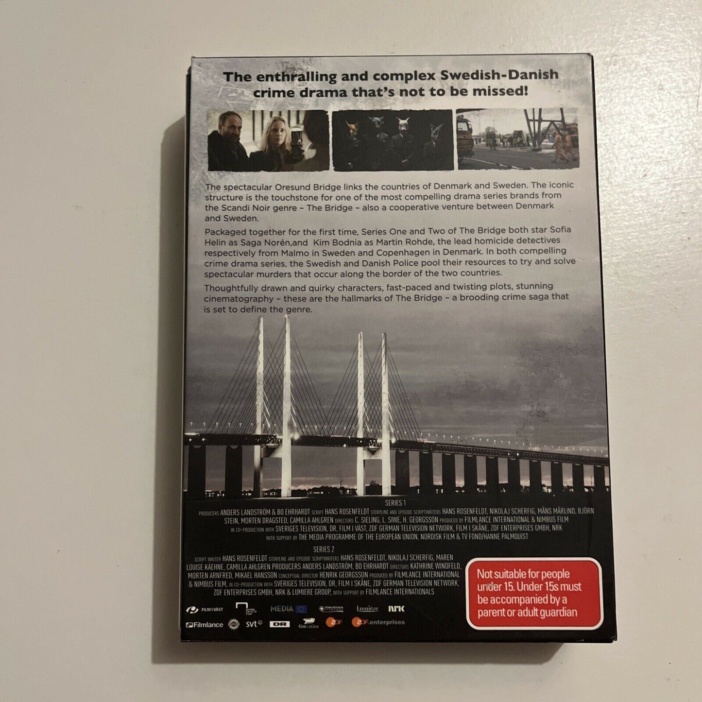 The Bridge : Series 1-2 (DVD, 2013, 6-Disc) Swedish Danish Miniseries All Region