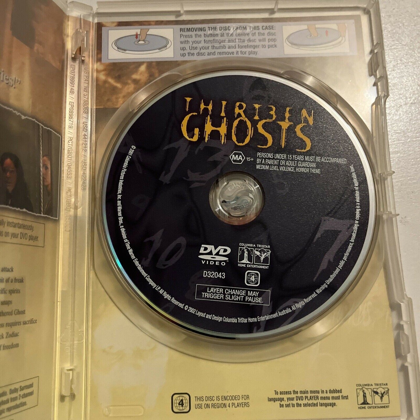 Thir13en Ghosts (DVD, 2001) Tony Shalhoub, Embeth Davidtz Region 4