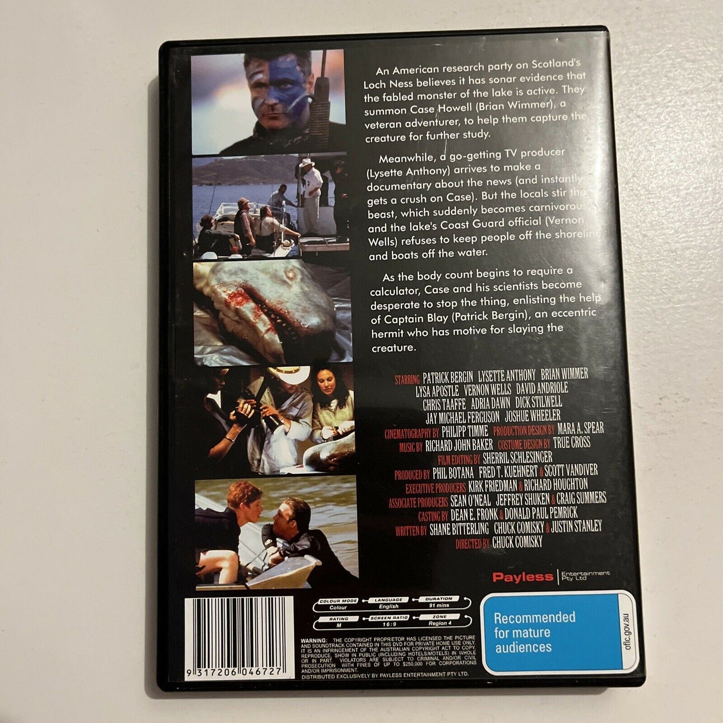 Beneath Loch Ness (DVD, 2002) Brian Wimmer Region 4 NEW