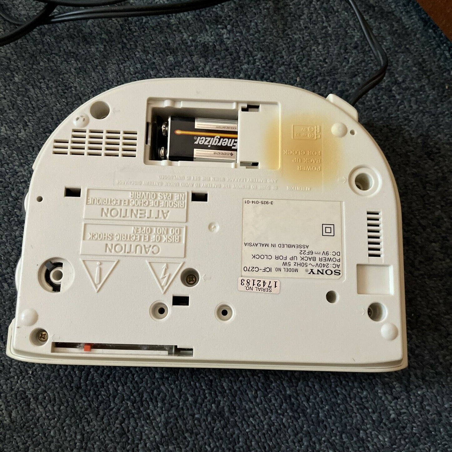 Vintage Sony Dream Machine ICF-C270 Clock Alarm FM/AM Radio