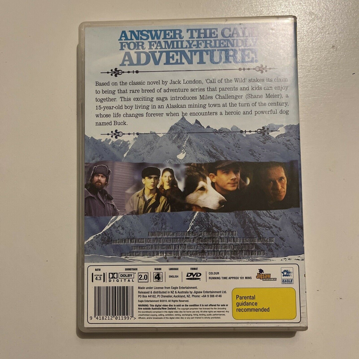 Jack London's Call Of The Wild (DVD, 2000) Shane Meier Region 4