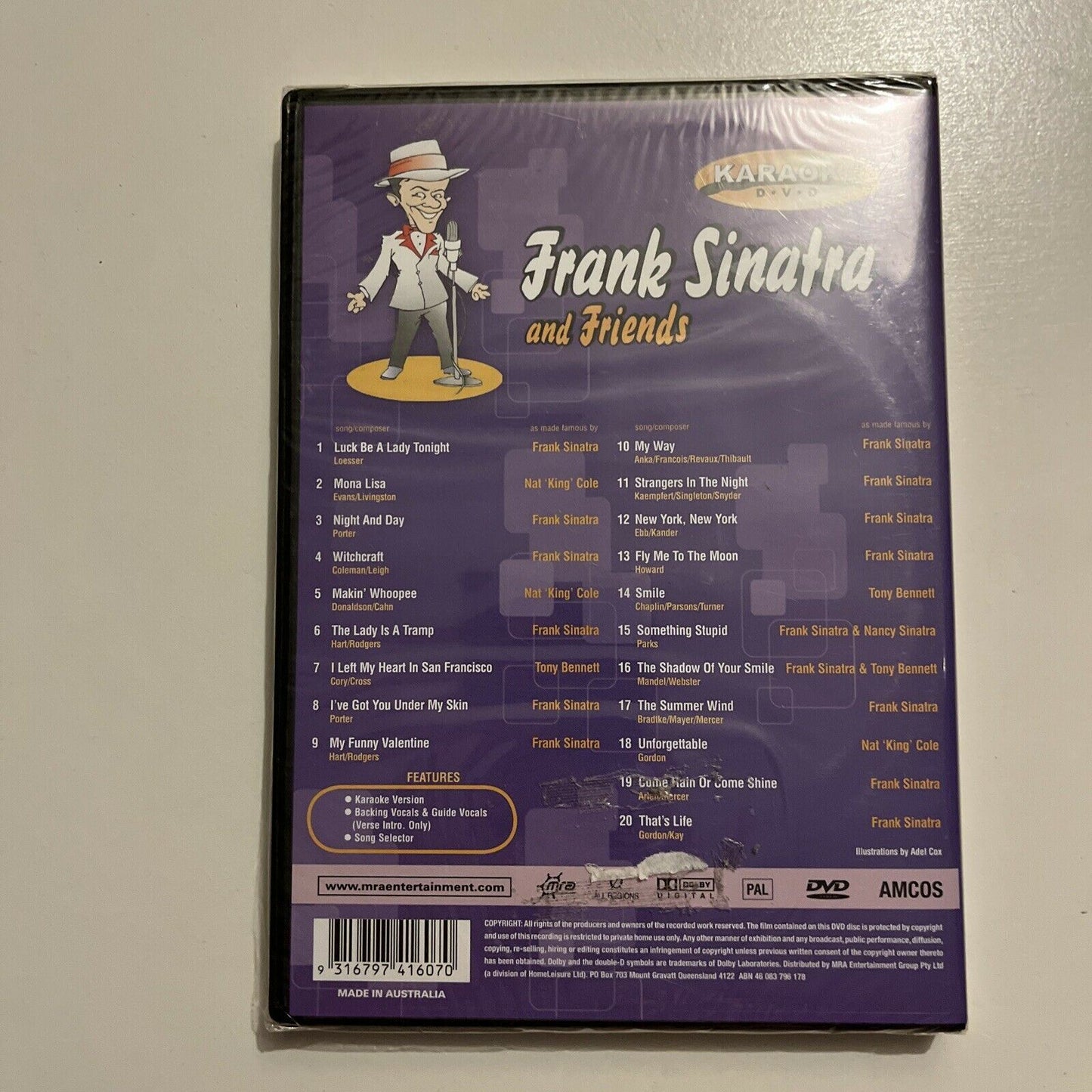 *New Sealed* Karaoke DVD: Frank Sinatra & Friends
