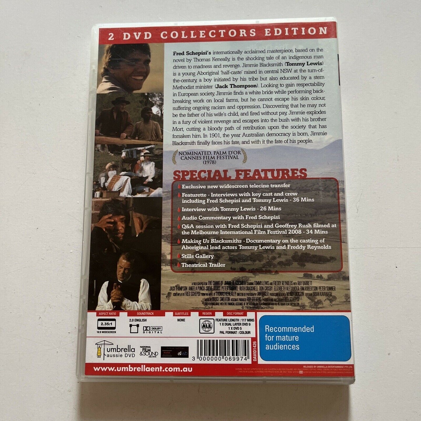 The Chant of Jimmie Blacksmith - 30th Anniversary Edition (DVD, 1978, 2-Disc)