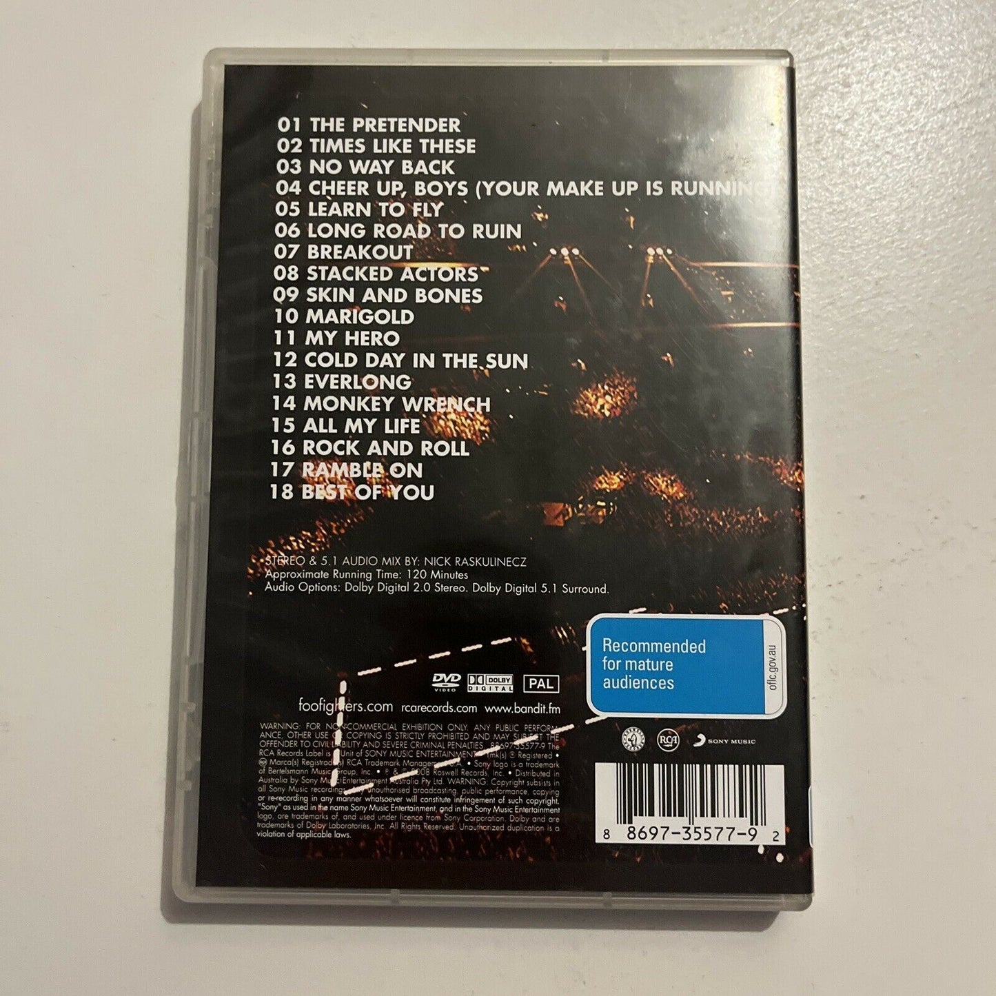 Foo Fighters - Live At Wembley Stadium (DVD, 2008) All Regions