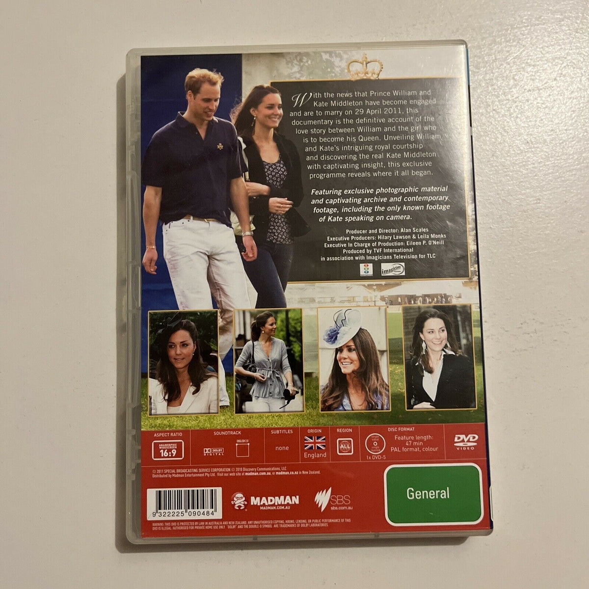 William & Kate - A Royal Love Story (DVD, 2011) All Regions