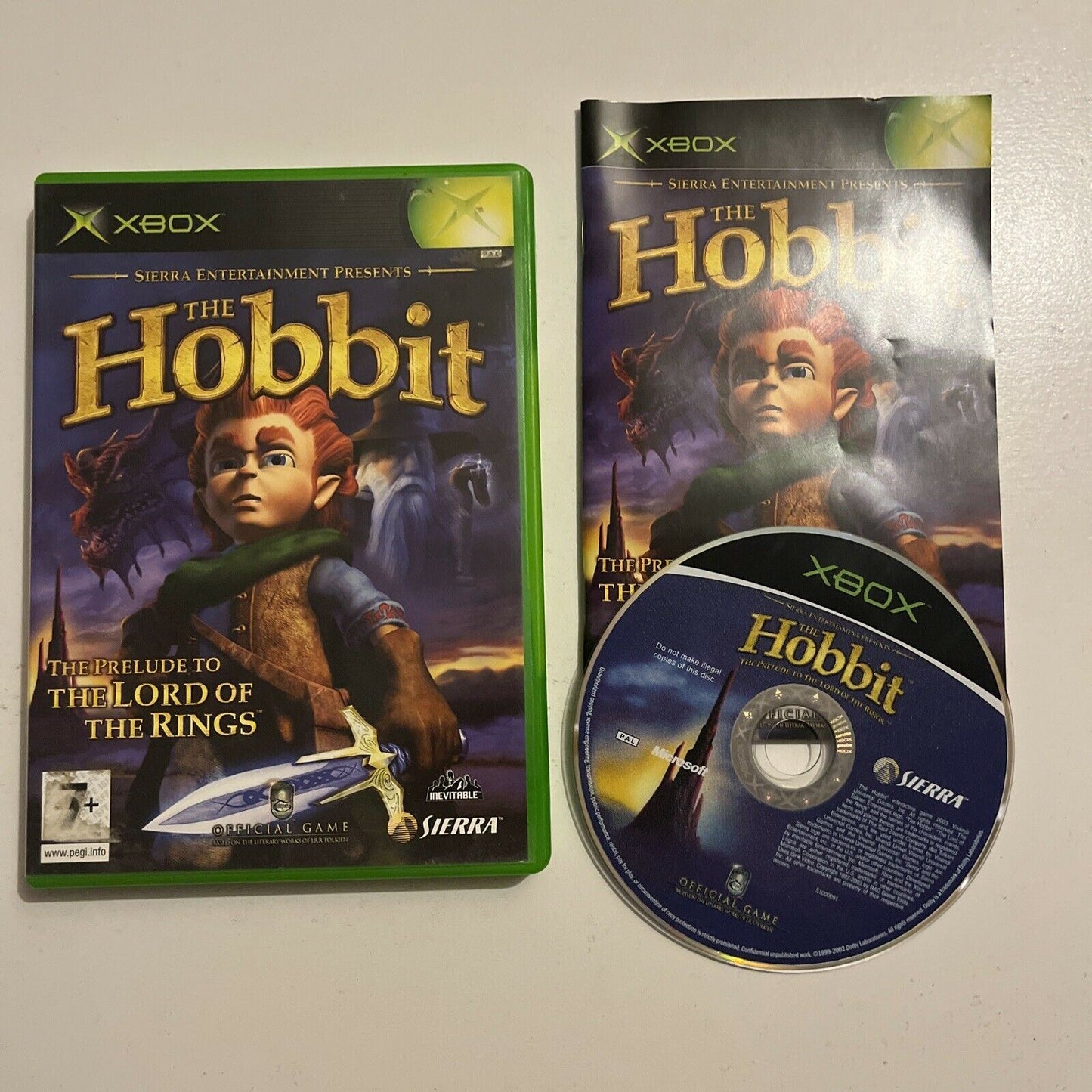 The Hobbit - Xbox Original With Manual PAL
