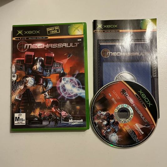 MechAssault - Microsoft Xbox - PAL - Mech Assault - Complete w/ Manual