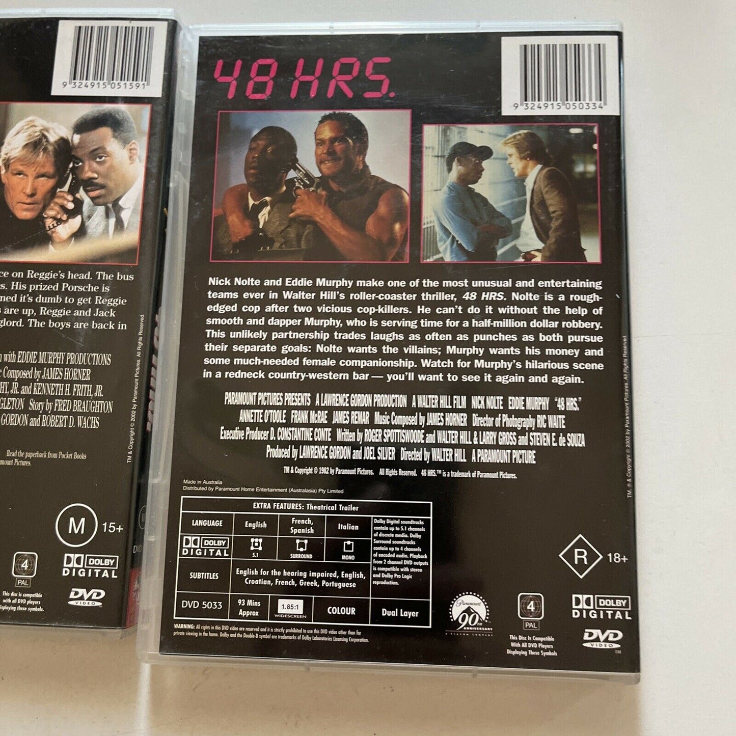 48 Hours / Another 48 Hours (DVD, 1990, 2-Disc) Eddie Murphy Region 4