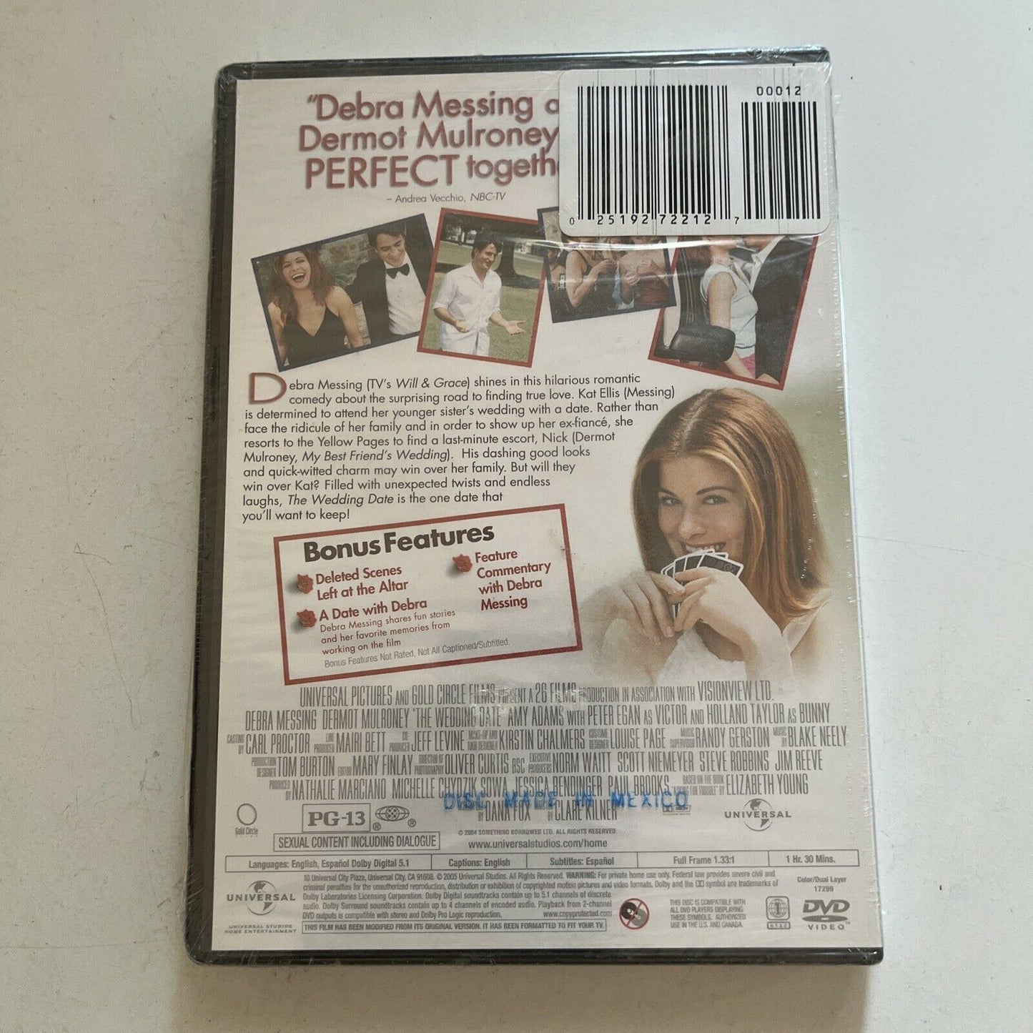 *New Sealed* The Wedding Date (DVD, 2005) Debra Messing, Dermot Mulroney Region1