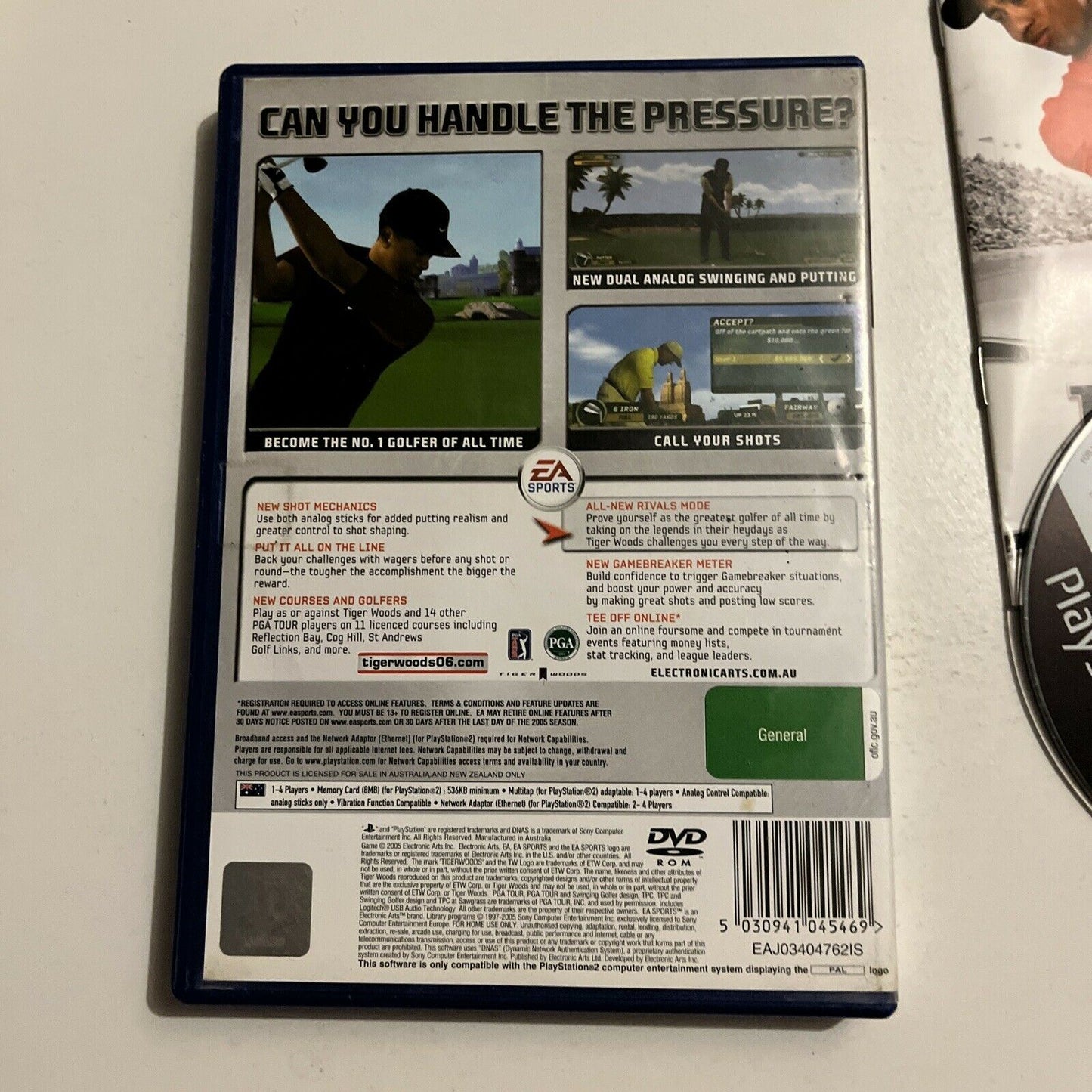 Tiger Woods PGA Tour 06 - Playstation PS2 Game + Manual PAL