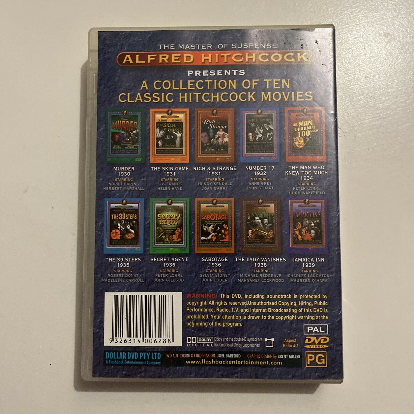 Alfred Hitchcock - Ten Classic Movies (DVD, 4-Disc) All Regions