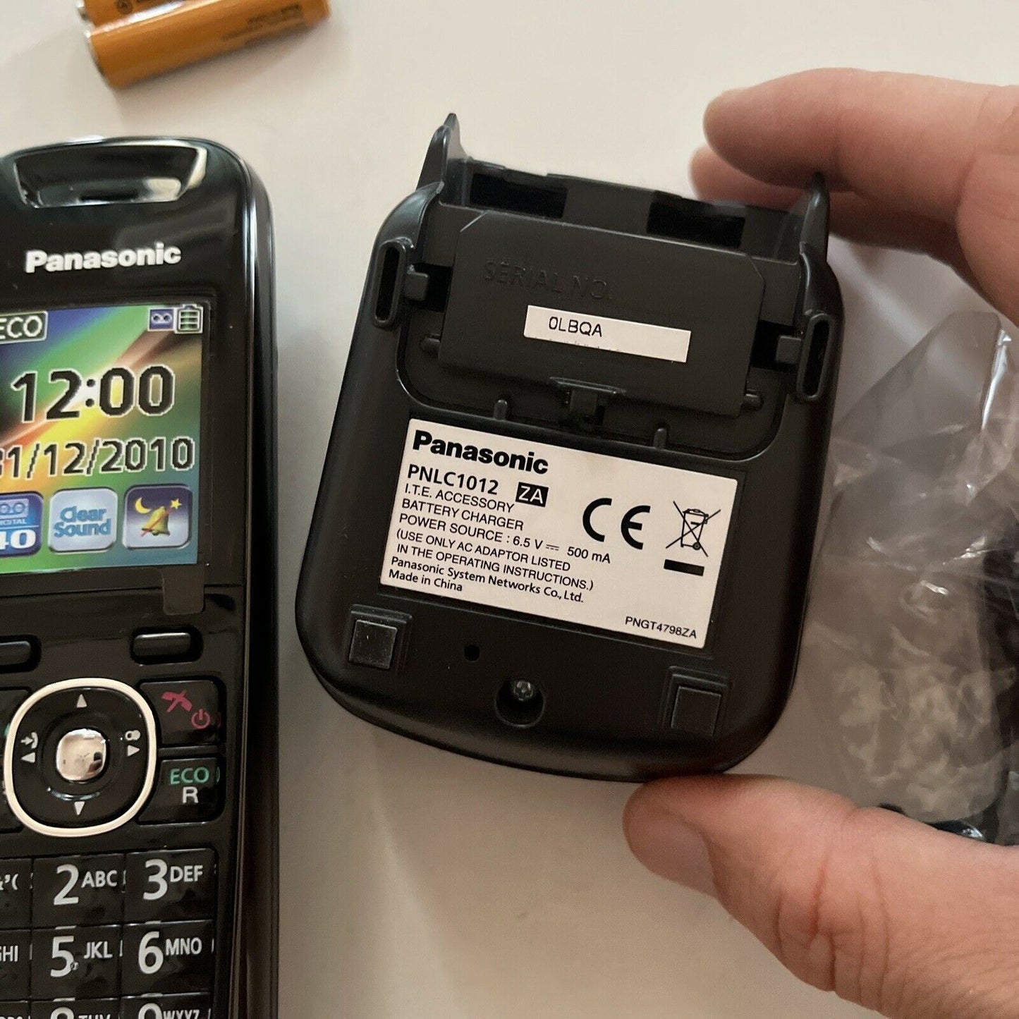 *New Never Used* Panasonic KX-TGA850AZ Handset & PNPC1012 Charging Base