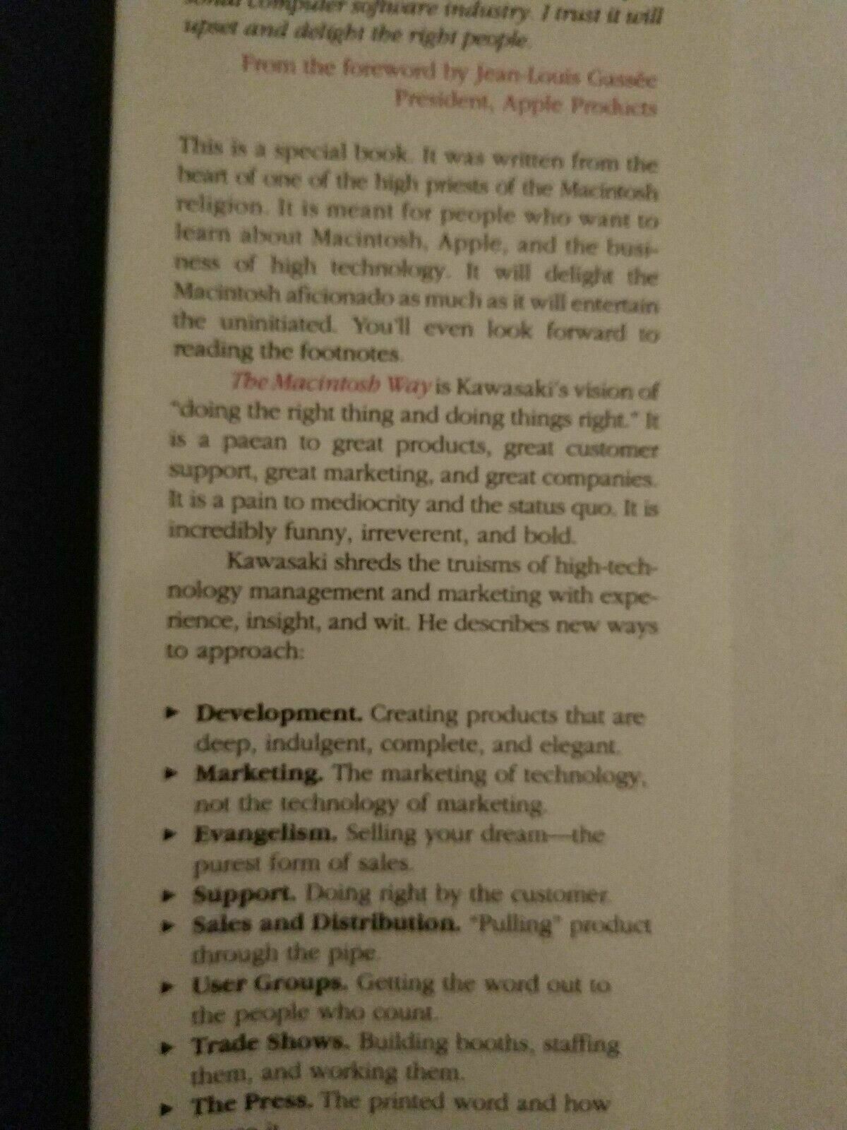 The Macintosh Way by Guy Kawasaki (hardcover book) 1990 First Edition