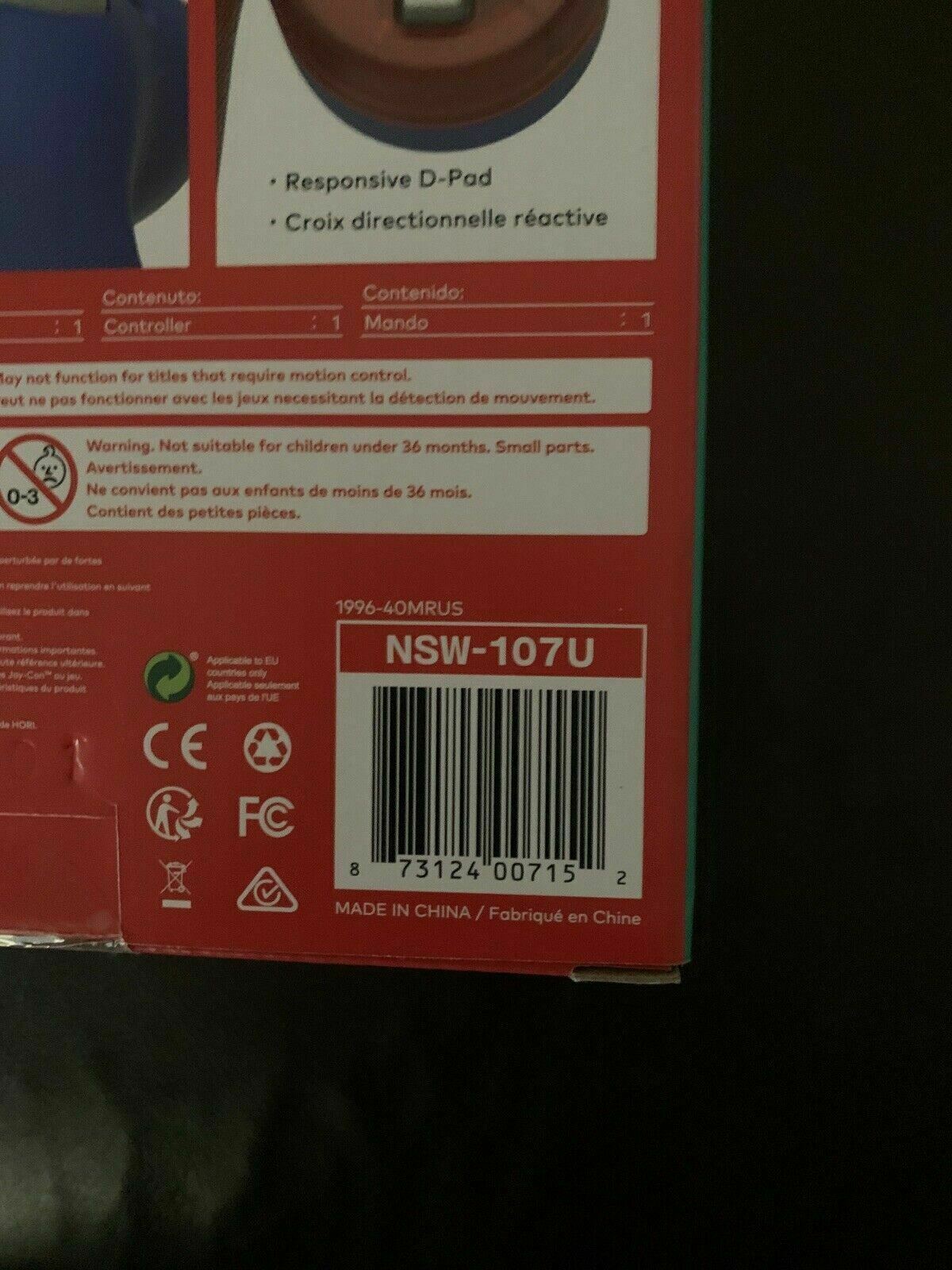 Hori Smash Bros Wired Gamepad Super Mario for Nintendo Switch