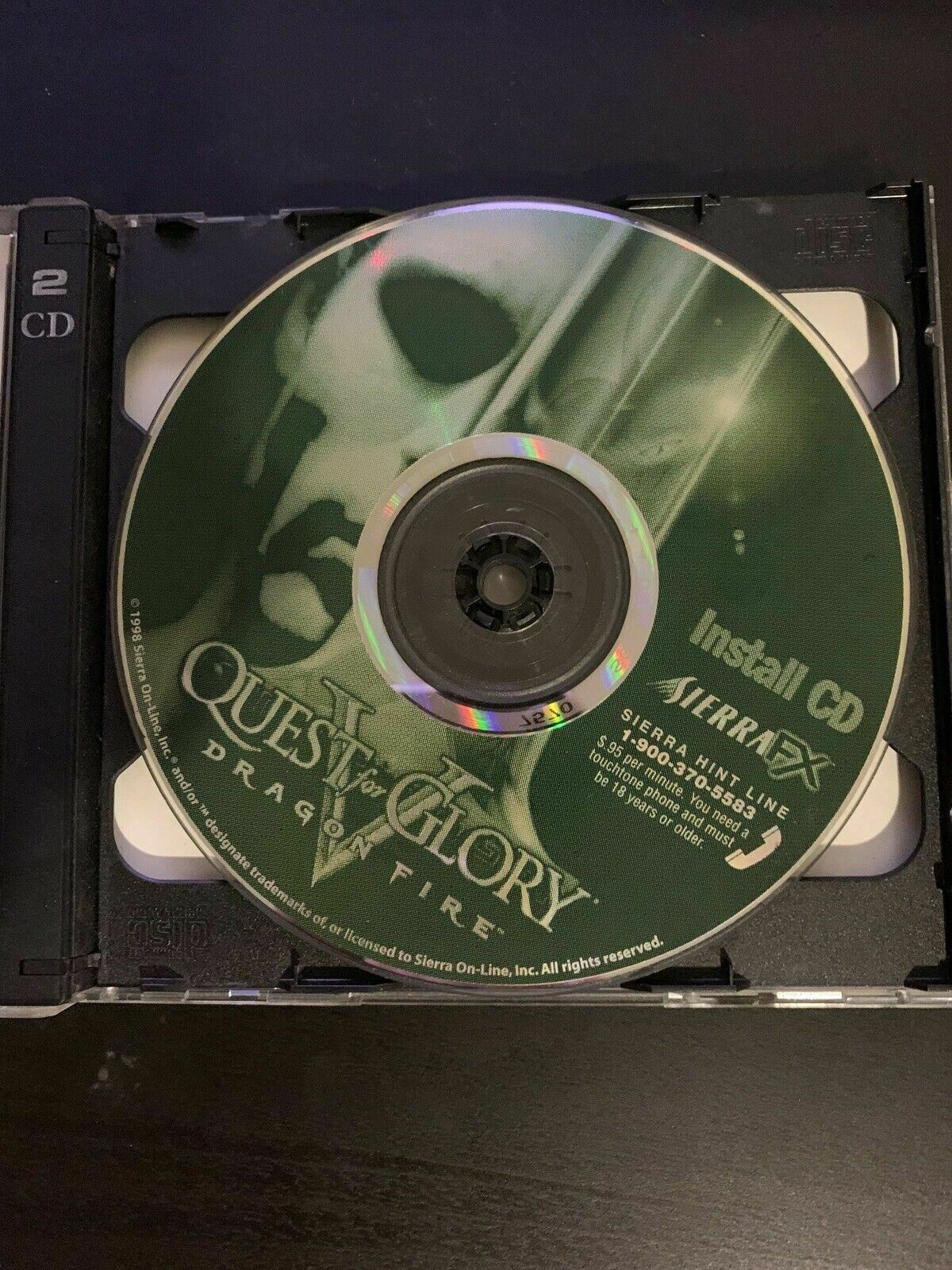 Quest For Glory V: Dragon Fire - PC/MAC 1998 Sierra Vintage Game