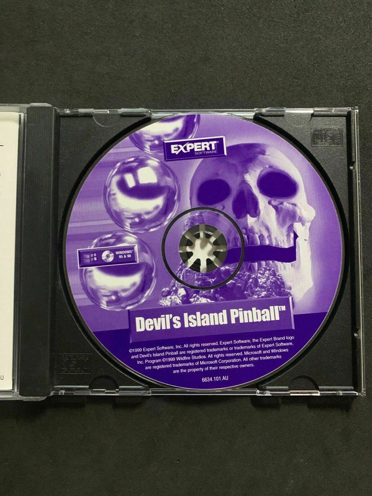 Devil's Island Pinball - PC (CDROM, 1999) Windows 98