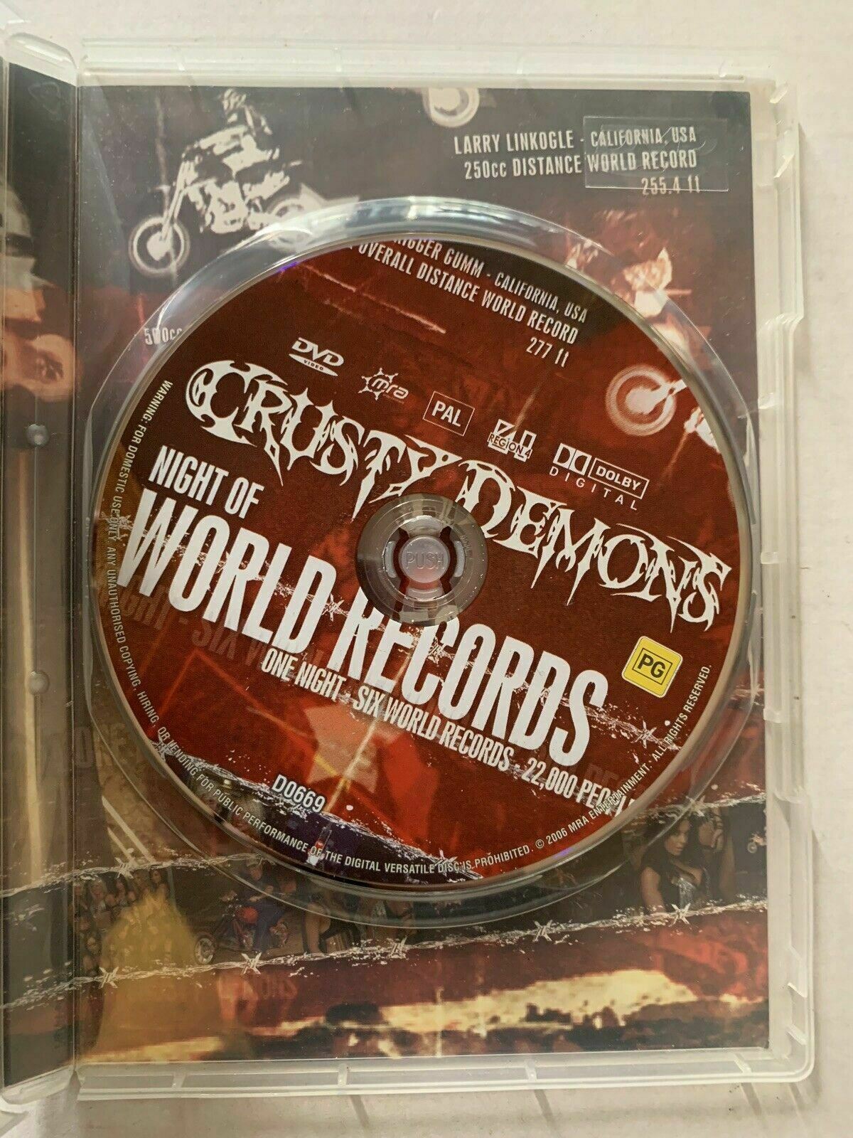 Crusty Demons - Night Of World Records - DVD -  Region 4