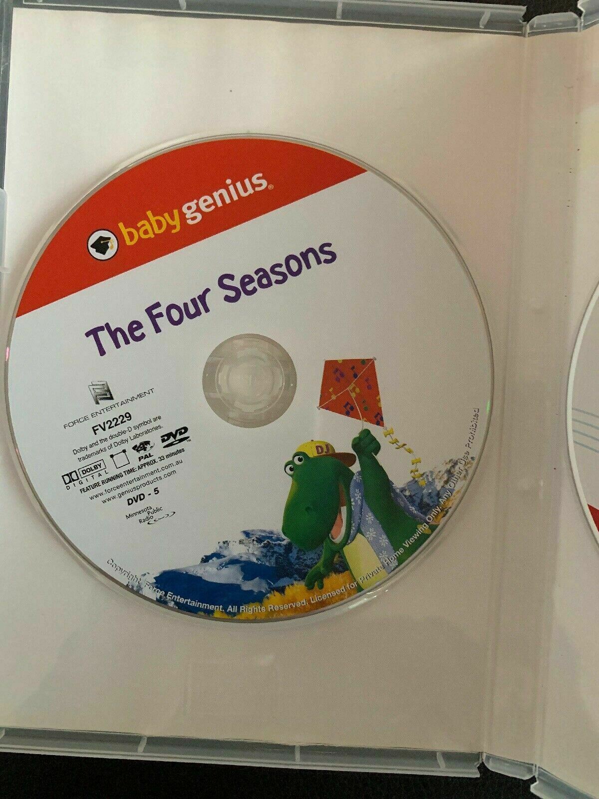 The Four Seasons DVD Baby Genius 0-36 Months With Bonus CD