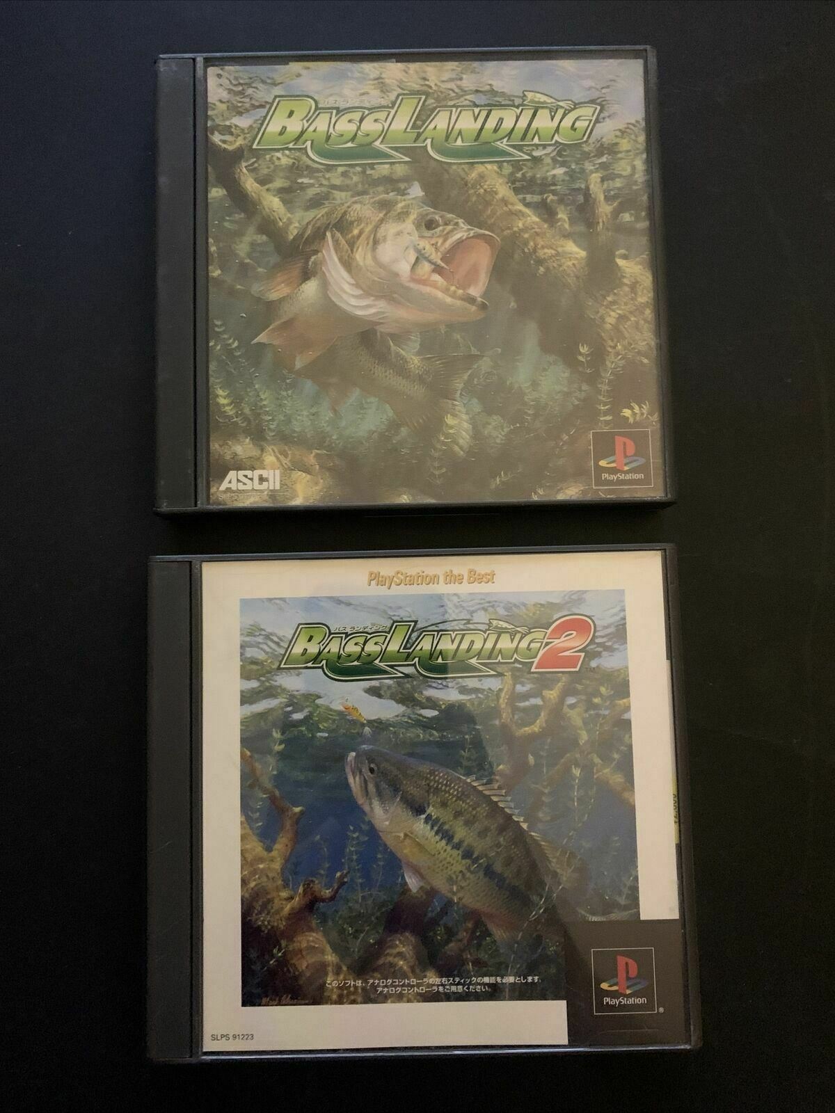 Bass Landing 1 & 2 - Playstation PS1 NTSC-J Japan Fishing Game – Retro Unit