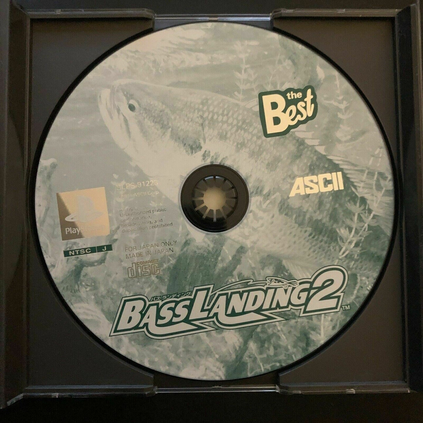 Bass Landing 1 & 2 - Playstation PS1 NTSC-J Japan Fishing Game