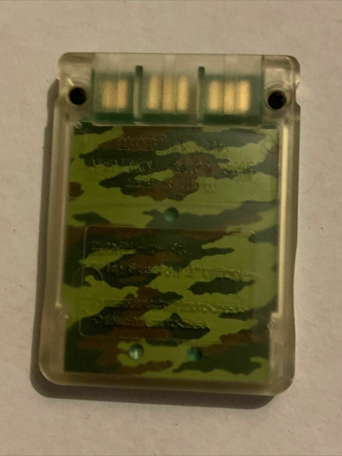 Hori PlayStation 2 PS2 8MB Memory Card MagicGate - Camo - Made In Japan