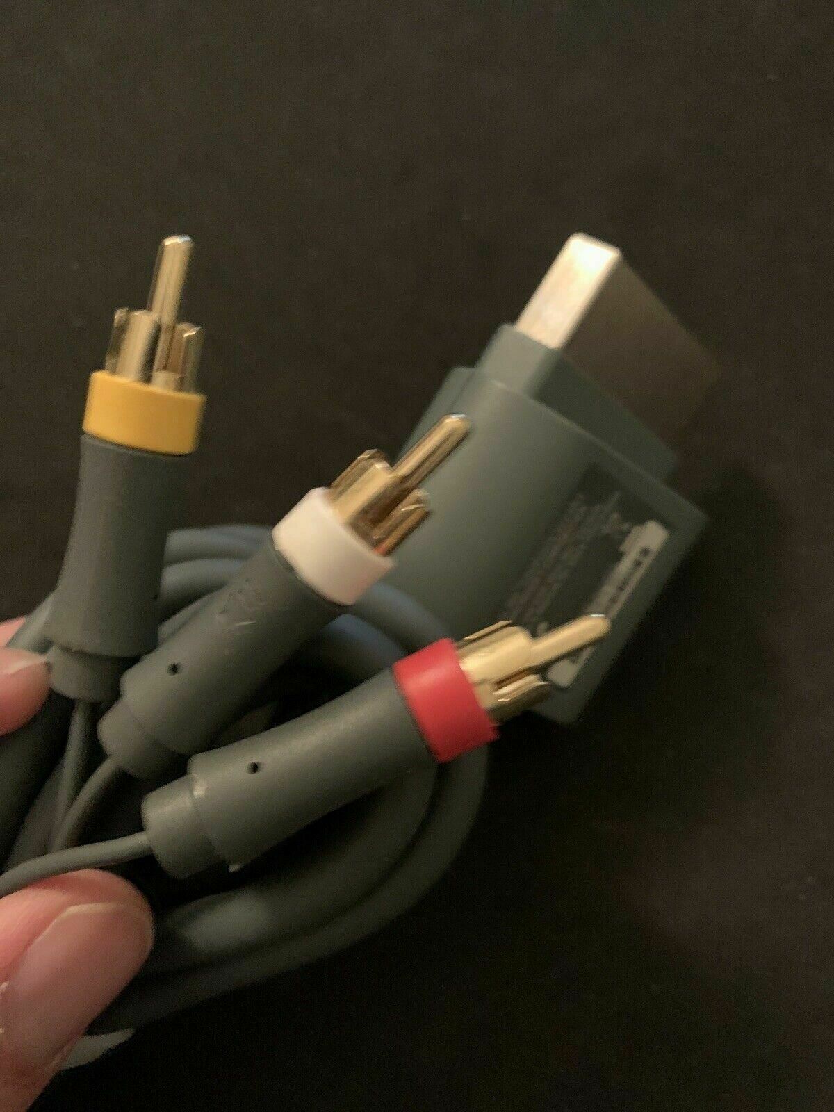 Genuine Microsoft Xbox 360 AV Cable Composite - Official Microsoft X810973-001