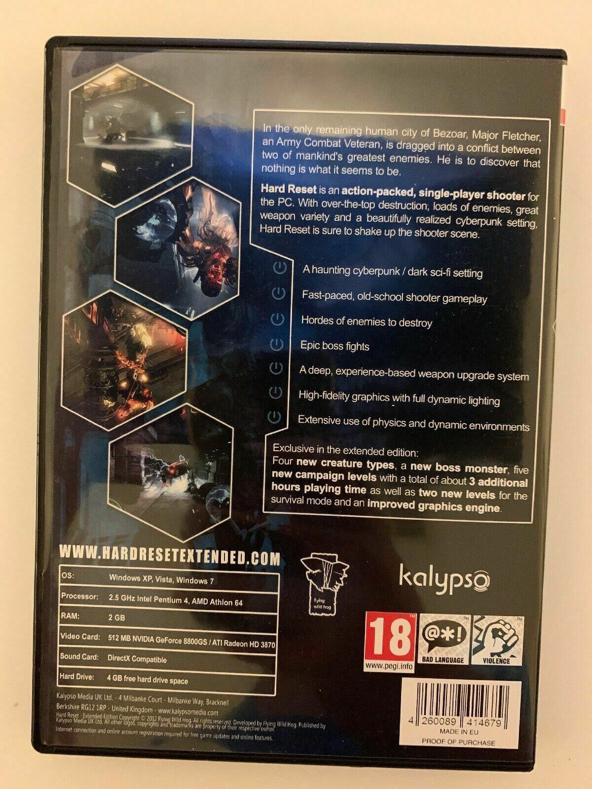 Hard Reset Extended Edition - PC DVD FPS Destruction GAME