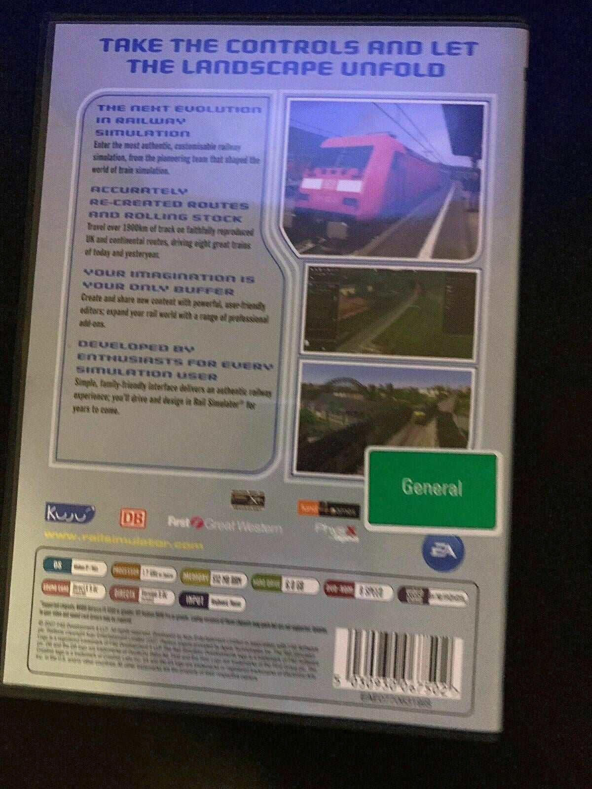 Rail Simulator PC DVD (2007) With Manual