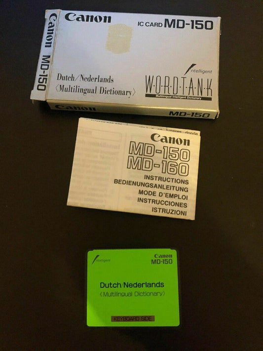 Canon IC Card Dutch Word Tank Multilingual Intelligent Dictionary MD-150