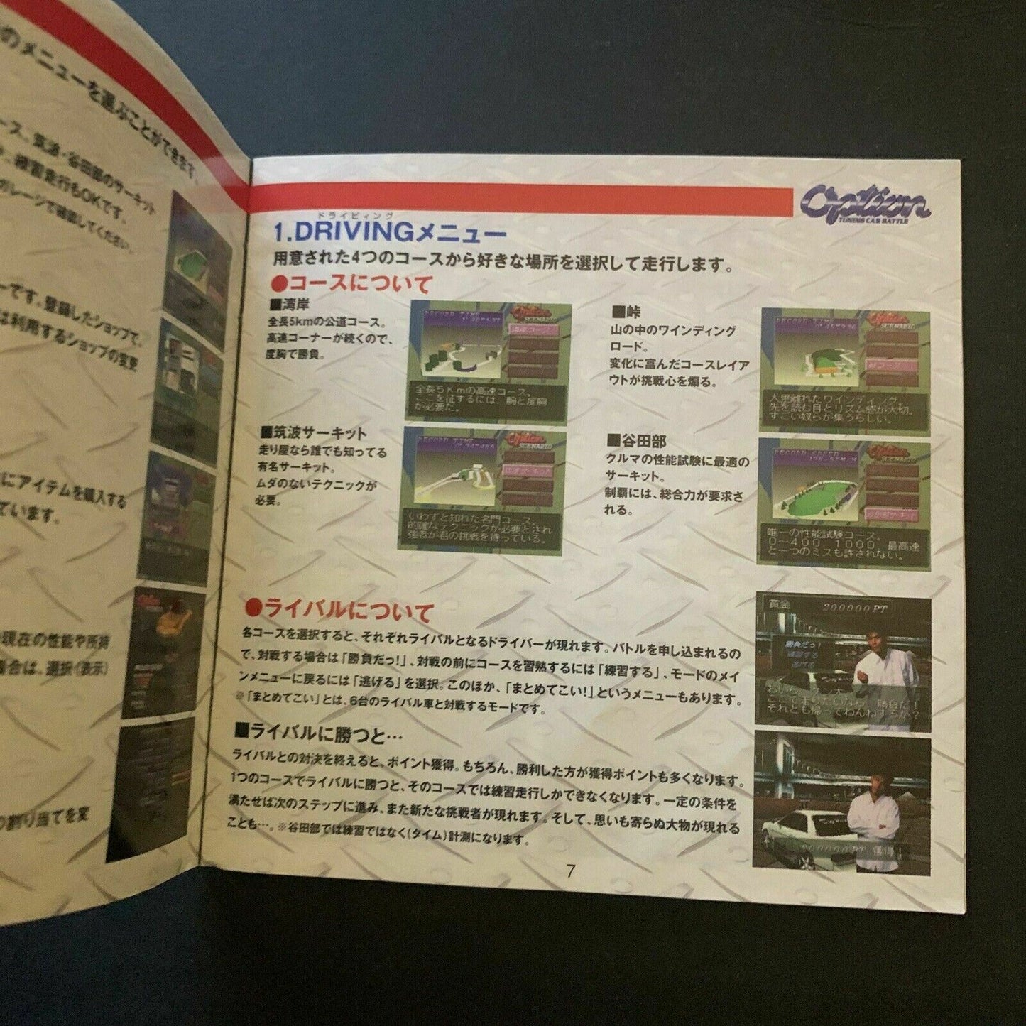 Option Tuning Car Battle - Playstation PS1 NTSC-J Japan Car Racing Game