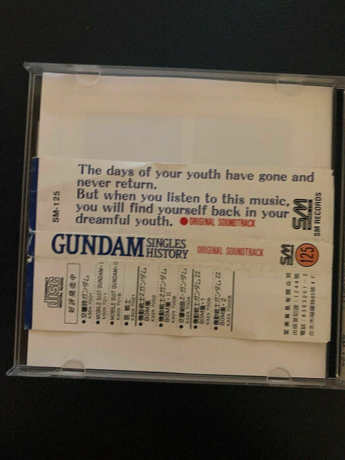 Gundam SINGLES HISTORY (CD AUDIO, 1987) Japan Music Japanese Anime Manga