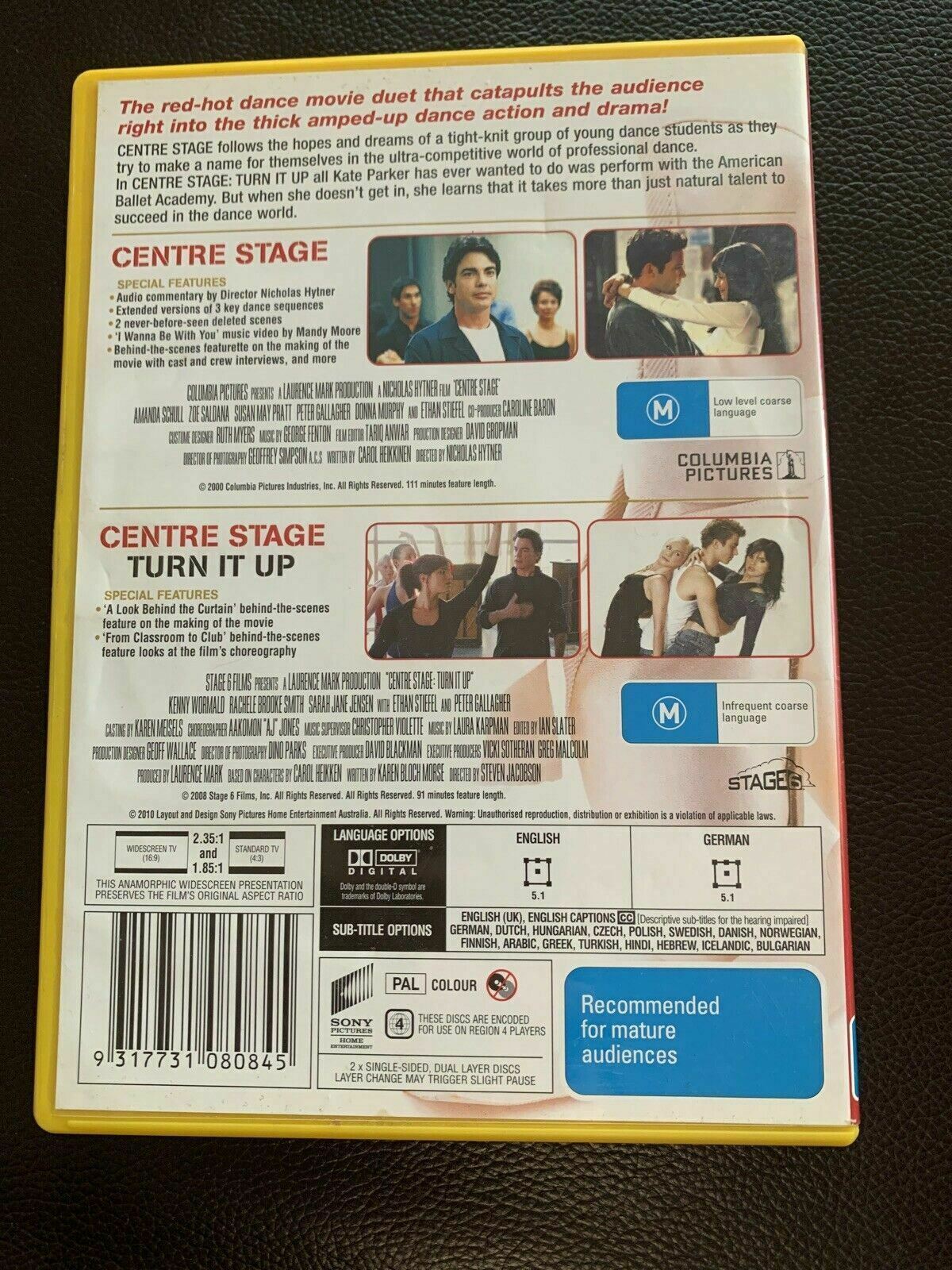 Centre Stage / Centre Stage - Turn It Up (DVD) Collector's Pack