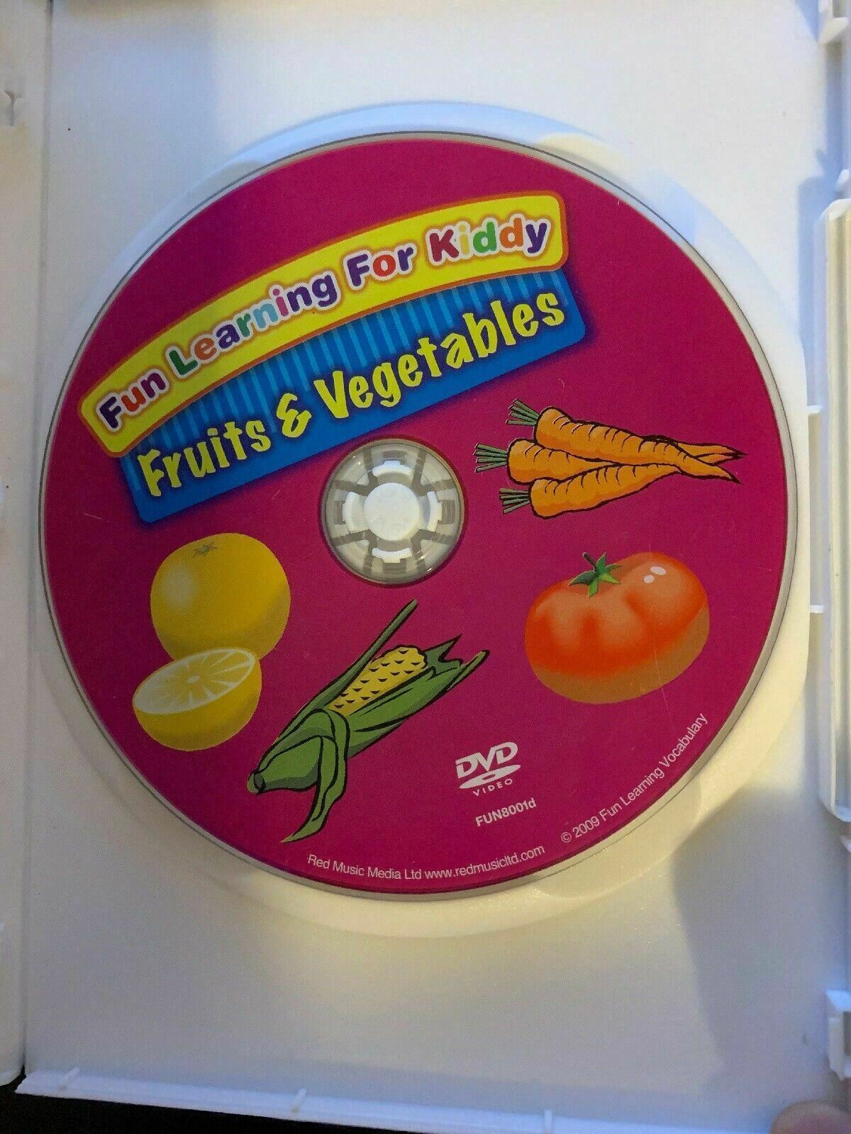 Fun Learning for Kids - Fruits & Vegetables - Vocabulary Builder (DVD, 2009)